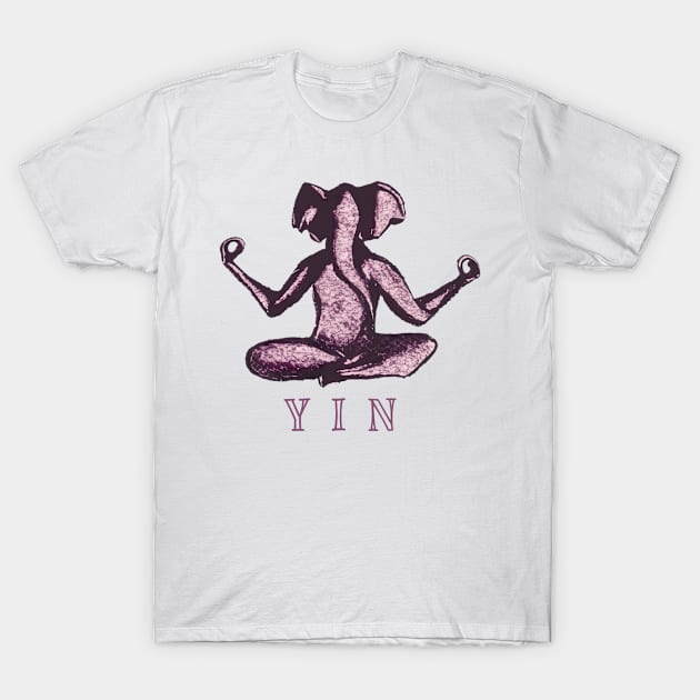 Yin Yoga Elephant T-Shirt by TomiTee